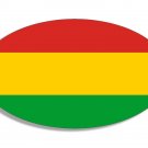 5" rasta colors oval bumper sticker decal made in the usa
