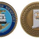 NAVY NAVAL STATION NEWPORT 1.75" CHALLENGE COIN