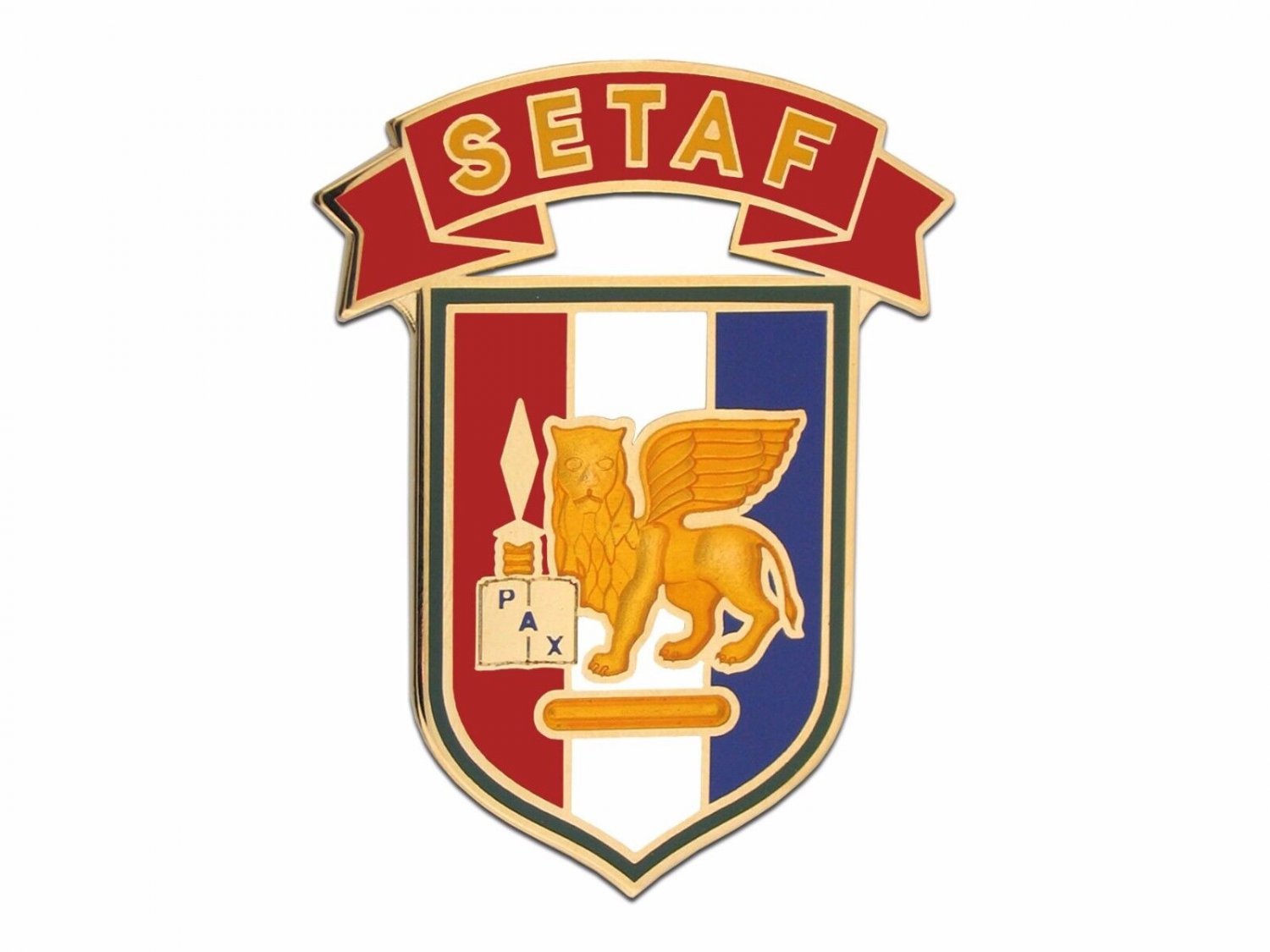 ARMY SETAF EUROPE TASK FORCE  COMBAT SERVICE IDENTIFICATION ID MILITARY  BADGE