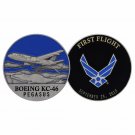 AIR FORCE BOEING KC-46 PEGASUS FIRST FLIGHT SEPTEMBER 25, 2015  CHALLENGE COIN
