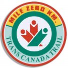 4" mile zero trans canada car sticker decal usa made