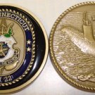 NAVY SUBMARINE USS CONNECTICUT SSN-22 RUN SILENT RUN DEEP CHALLENGE COIN