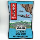 4.5" Navy VAQ-129 Launch Bar Dec 2021 CQ E/A-18G Hook Loop Embroidered Patch