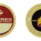 segeant major marine corps the few the proud 1.75" challenge coin