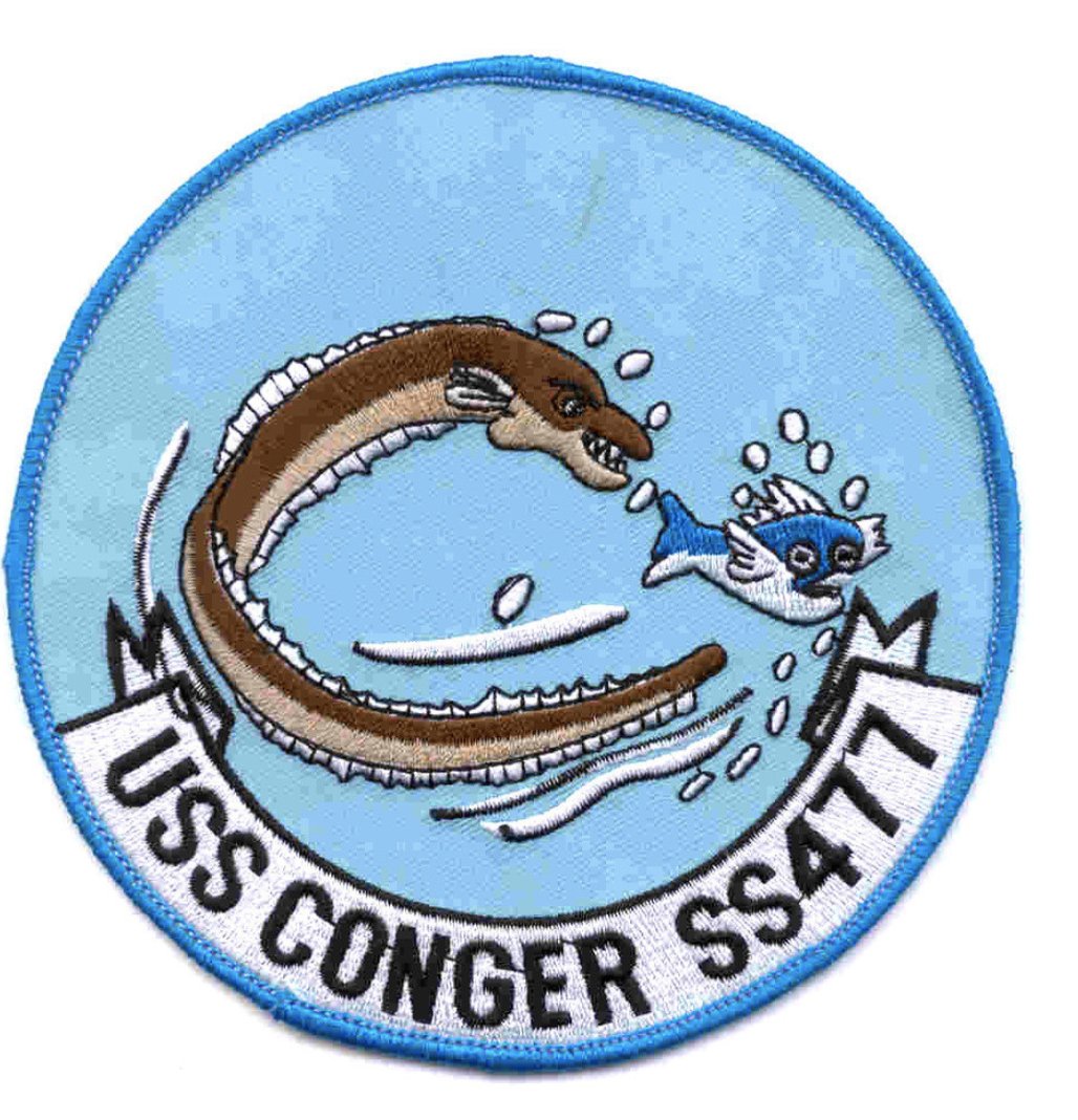 5.125" NAVY USS CONGER SS-477 EMBROIDERED PATCH