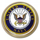 NAVY CHROME AUTO EMBLEM MADE IN USA