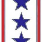 THREE BLUE STAR FAMILY  LOVED ONE SERVING DECAL STICKER