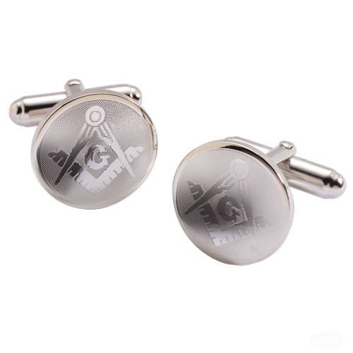 FREEMASON MASONIC MASON SILVER MADE IN USA CUFF LINK CUFFLINKS