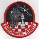 NAVY VFA-211 CHECKMATE BABY FELIX RHINO CHESS PAWN MILITARY EMBROIDERED PATCH