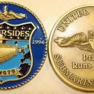 NAVY USS SILVERSIDES SSN-679 SUBMARINE CHALLENGE COIN MADE IN USA