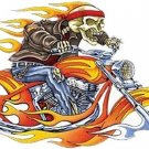 BIKER SKULL FLAME RIDE LIKE YOU STOLE IT MOTORCYCLE HELMET BUMPER STICKER DECAL