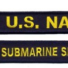NAVY SUBMARINE SERVICE MILITARY EMBROIDERED FOB KEY CHAIN