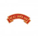 MARINE CORPS MCAS SANTA ANA MILITARY EMBROIDERED USMC RED SHOULDER ROCKER PATCH