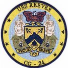 4" NAVY USS REEVES CG-24 EMBROIDERED PATCH