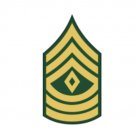 4" army e-8 1st sergeant green bumper sticker decal usa made