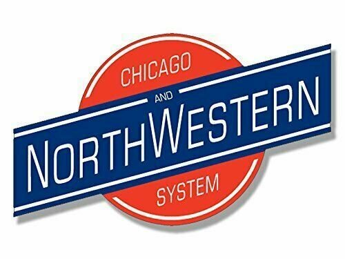 5" CHICAGO AND NORTHWESTERN SYSTEM RAILROAD BUMPER DECAL STICKER USA MADE