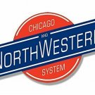 5" CHICAGO AND NORTHWESTERN SYSTEM RAILROAD BUMPER DECAL STICKER USA MADE