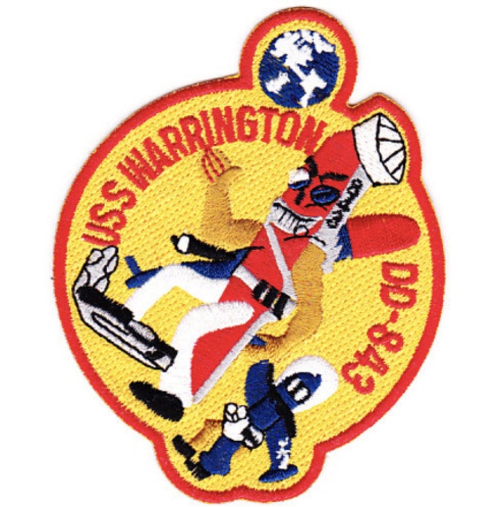 4.5" NAVY USS WARRINGTON DD-843 SHIP WWII EMBROIDERED PATCH