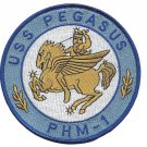 4.5" NAVY USS PEGASUS PHM-1 EMBROIDERED PATCH