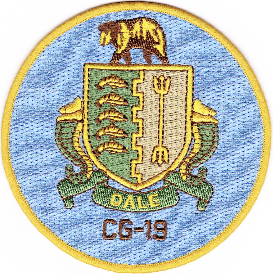4" NAVY USS DALE CG-19 EMBROIDERED PATCH