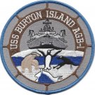 4.5" NAVY USS BURTON ISLAND AGB-1 EMBROIDERED PATCH
