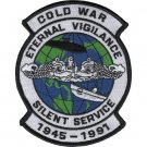 NAVY COLD WAR SILENT SERVICE SUBMARINE EMBROIDERED 5"  PATCH