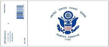 U.S.C.G. COAST GUARD FLAG SEMPER PARATUS STICKER DECAL