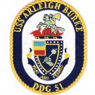 5" NAVY USS ARLEIGH BURKE DDG-51 EMBROIDERED PATCH