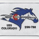 5" USS COLORADO SSN-788 NAVY EMBROIDERED PATCH