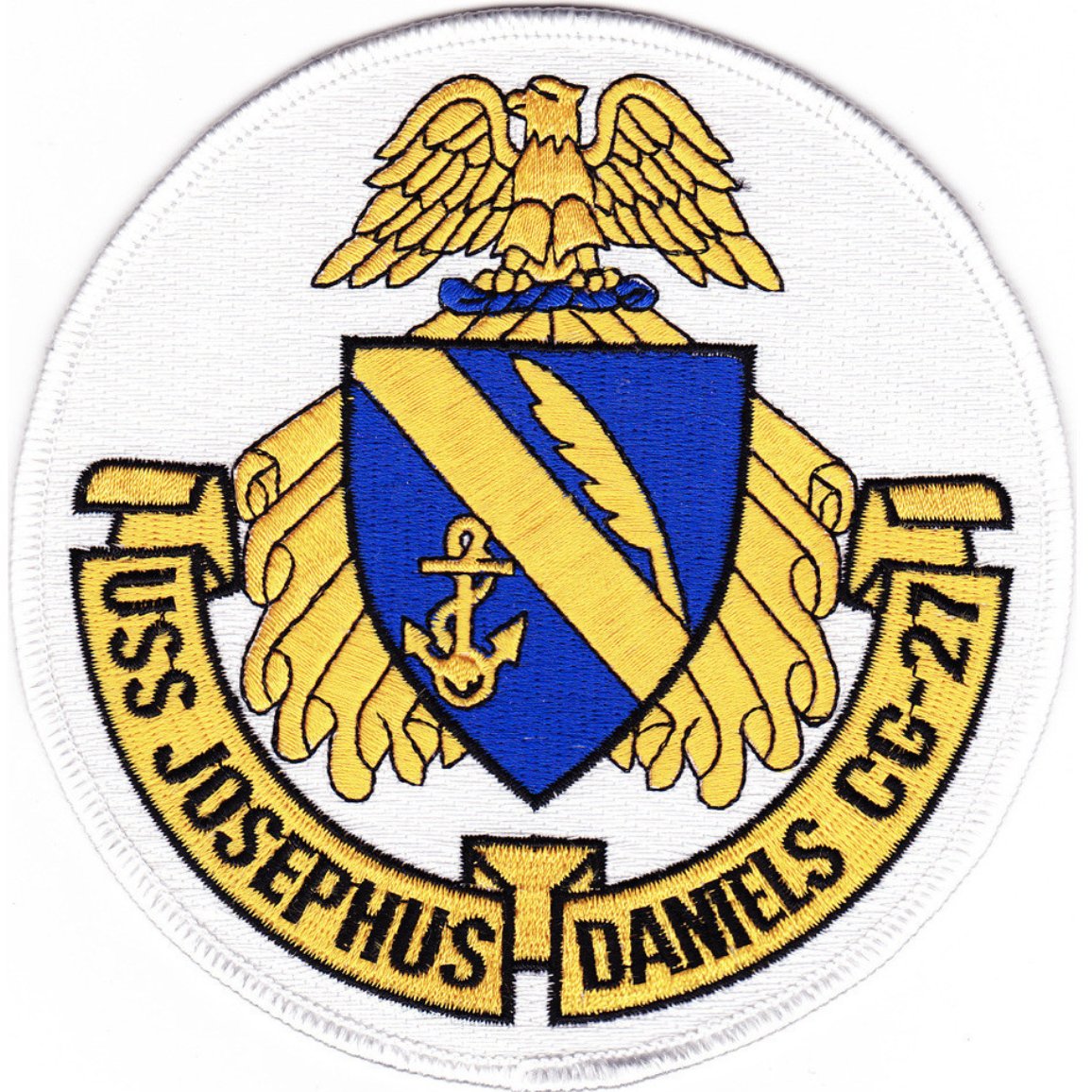 5" NAVY USS JOSEPHUS DANIELS CG-27 EMBROIDERED PATCH
