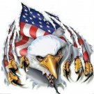 AMERICAN FLAG EAGLE HELMET BUMPER STICKER DECAL MADE IN USA