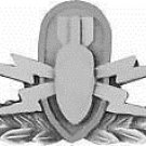 ARMY EOD EXPLOSIVE ORDANCE DISPOSAL BASIC BOMB  PIN