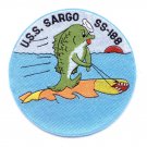 5" NAVY USS SS-188 SARGO SUBMARINE EMBROIDERED PATCH