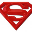 superman logo shield dc comics red acrylic oversized auto emblem usa made