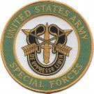 5" ARMY SPECIAL FORCES CREST DE OPPRESSO LIBER EMBROIDERED PATCH
