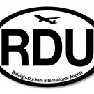 5" rdu raleigh durham international airport bumper sticker decal usa made