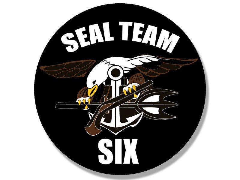 4" NAVY SEAL TEAM TRIDENT HELMET BUMPER DECAL STICKER USA MADE