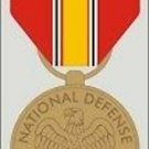 NATIONAL DEFENSE SERVICE MEDAL MILITARY WAR  DECAL
