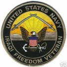 USN NAVY OIF OPERATION IRAQI FREEDOM VETERAN EMBROIDERD 4"  PATCH