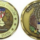 IRAQI FREEDOM HOMELAND WAR  TERRORISM CHALLENGE  COIN