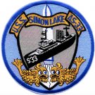 5.5" NAVY USS SIMON LAKE AS-33 EMBROIDERED PATCH