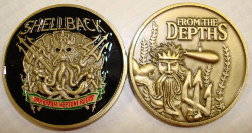 NAVY SHELLBACK SUBMARINE NEPTUNI REGIS CHALLENGE COIN