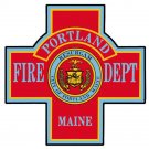 PORTLAND MAINE FIRE DEPARTMENT 4" HELMET BUMPER STICKER DECAL USA MADE