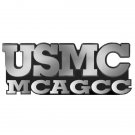 USMC MARINE CORPS  MCAGCC 4" USA MADE CAR CHROME EMBLEM MEDALLION