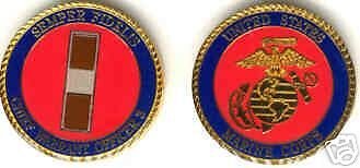 USMC MARINE CORPS WARRANT OFFICER 3 CHALLENGE COIN