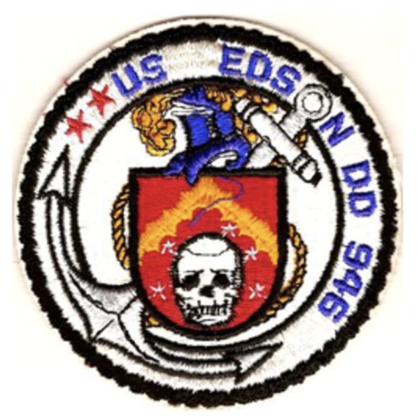5" NAVY DD-946 EDSON EMBROIDERED PATCH