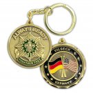 ARMY VILSECK GERMANY ALWAYS READY KEY CHAIN  CHALLENGE COIN