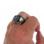 POLICE OFFICER PURPLE STONE SILVER SS RING SIZE 8 9 10 11 12 13 14