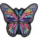 8" RAINBOW BUTTERFLY EMBROIDERED JACKET PATCH