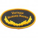 VIETNAM NURSES HAVEN OVAL 4.5" EMBROIDERED PATCH